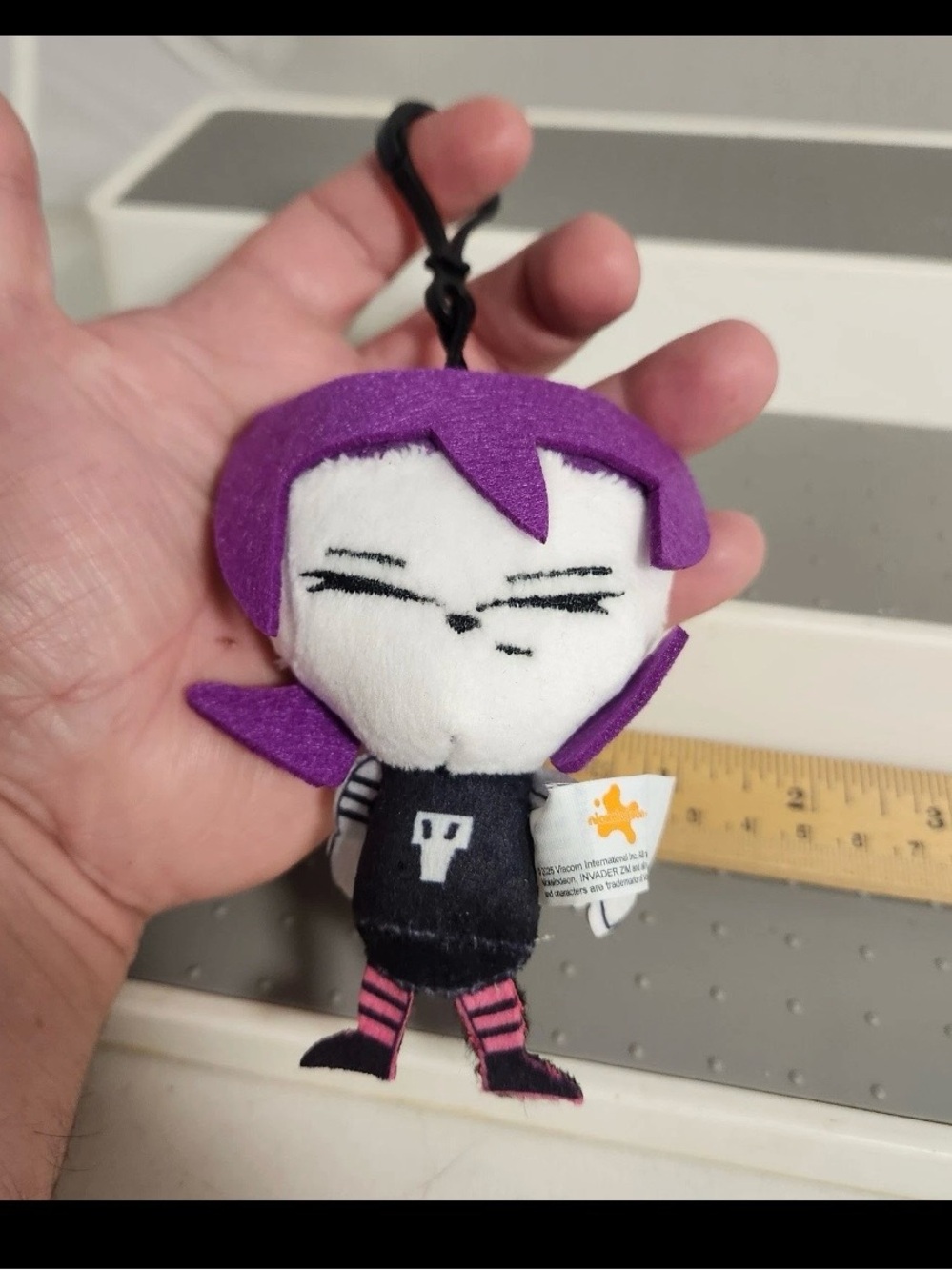Invader Zim Gaz Plush Bag Charm/keychain Backpack Charm